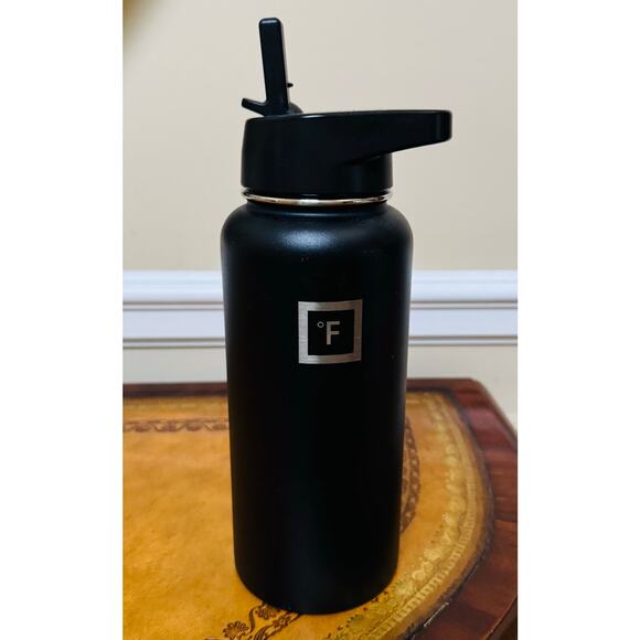 IRON FLASK Camping Hiking Hydration Stainless Steel Black 32 oz Water Bottle NEW - Picture 3 of 10